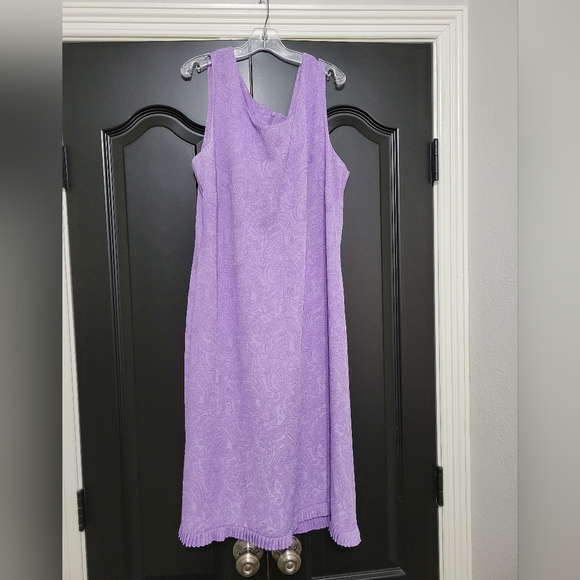 Purple tank dress with matching suit jacket - Picture 7 of 11